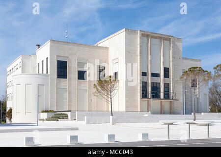 Die aussenfassade Palazzo del Casino (Casino), Lido Lido di Venezia (Venedig Lido), Venedig, Venetien, Italien Stockfoto