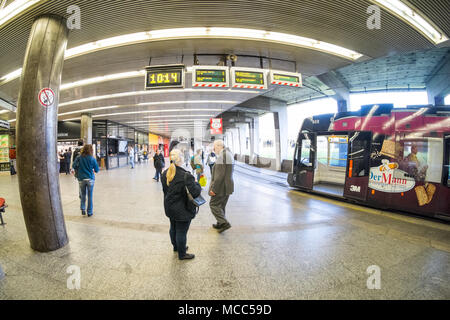 Station Schottentor, Wien, Österreich. Stockfoto