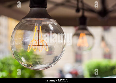 Dekorative edison Stil Glühbirne Stockfoto