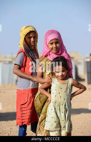 Dschibuti, Obock, Flüchtlingslager Markazi für jemenitische Krieg Flüchtlinge/DSCHIBUTI, Obock, Fluechtlingslager Markazi fuer Fluechtlinge jemenitische Stockfoto