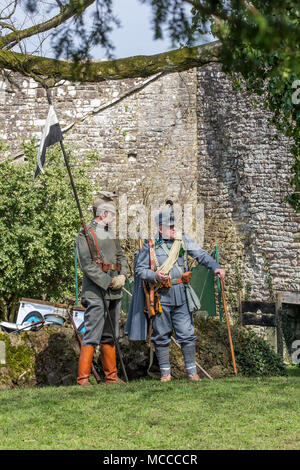 St Briavels Geschichte in Aktion Stockfoto