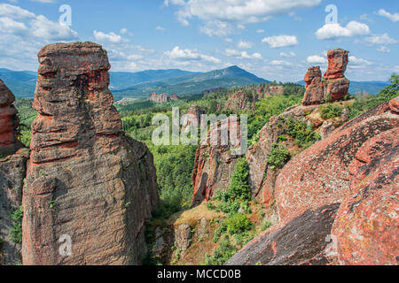 Felsformationen in Belogradchik (Bulgarien) Stockfoto