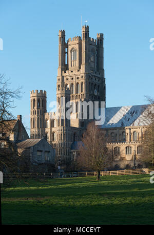 Die Kathedrale von Ely - außen Stockfoto