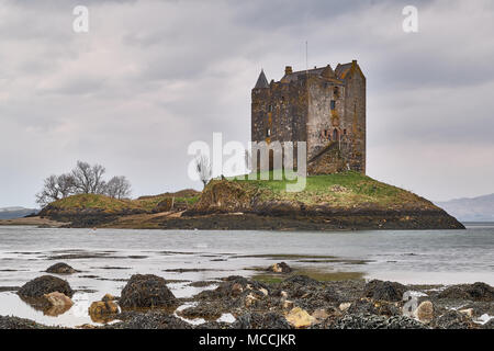 Schottland Portnacroish A828 Castle Stalker Stockfoto