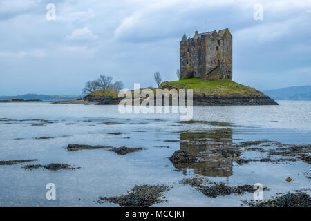 Schottland Portnacroish A828 Castle Stalker Stockfoto