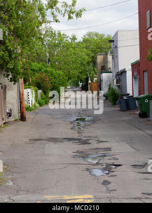 Quebec, Kanada. Gasse in Montreal Stockfoto