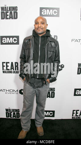 New York, NY - 14. April 2018: Seth Gilliam nimmt "The Walking Dead" Season 8 Finale und die 'Furcht The Walking Dead' Saison 4 Premiere auf der AMC Empire Theatre entfernt auf 234 West 42nd Street - alamy Live News/Sppider Stockfoto