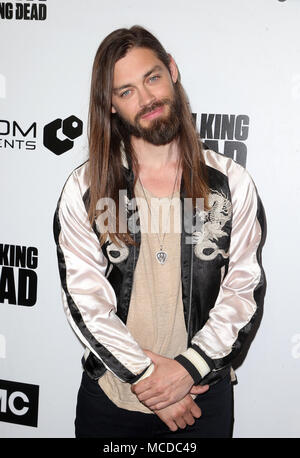 Los Angeles, Ca, USA. 15 Apr, 2018. Tom Payne, auf der AMC "Überleben Sonntag: The Walking Dead & Angst The Walking Dead LA Fan Event bei AMC Century City 15 in Los Angeles, Kalifornien am 15. April 2018. Credit: Faye Sadou/Medien Punch/Alamy leben Nachrichten Stockfoto