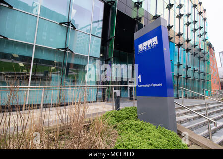 Die KPMG 61000 Quadratmeter Büro am souveränen Platz in Leeds, einer der größten Standorte außerhalb von London, strategisch in Großbritannien. Stockfoto