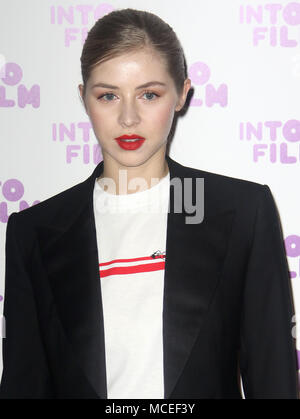 Mar 13, 2018 - Hermine Corfield Besuch in Film Awards 2018, BFI Southbank in London, England, Großbritannien Stockfoto