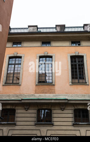 Stockholm, Schweden, 15. April 2018. Die Schwedische Akademie, Altstadt, Stockholm. Krise in der Schwedischen Akademie. Stockfoto