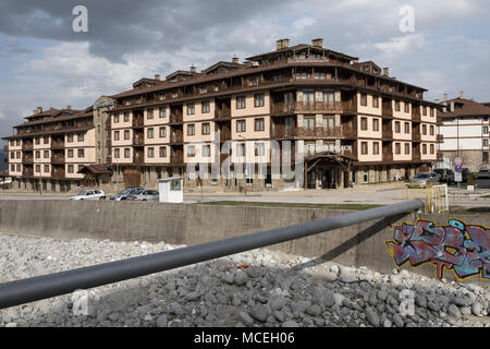 Bansko, Bulgarien am 5. April 2018. Stockfoto