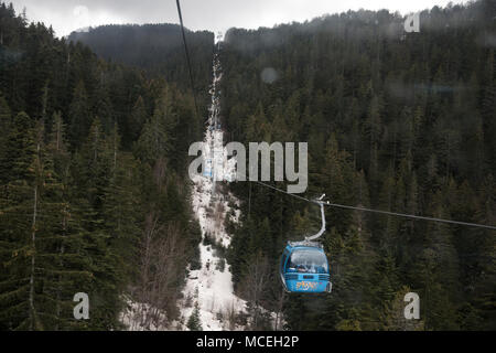 Bansko, Bulgarien am 6. April 2018. Stockfoto