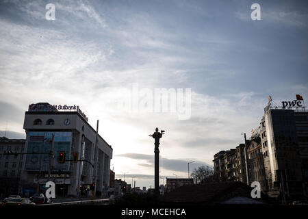 Statue von Sveta Sofia in Sofia, Bulgarien am 7. April 2018. Stockfoto