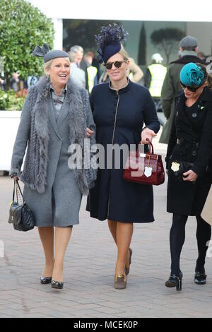 Cheltenham Festival 2018 - Tag 4 Mit: Zara Tindall Wo: Cheltenham, Großbritannien Wann: 16 Mar 2018 Credit: John rainford/WENN.com Stockfoto