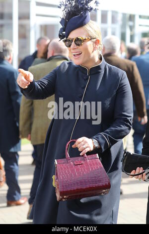 Cheltenham Festival 2018 - Tag 4 Mit: Zara Tindall Wo: Cheltenham, Großbritannien Wann: 16 Mar 2018 Credit: John rainford/WENN.com Stockfoto