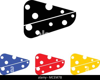 Käse glyphicon, umriss Vektor unterzeichnen. Vector Illustration. Web Icon Stock Vektor