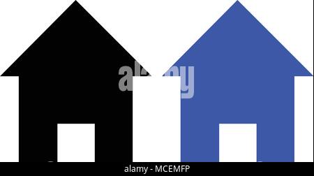 Home glyph Icon. Vector Illustration. Web Icon Stock Vektor