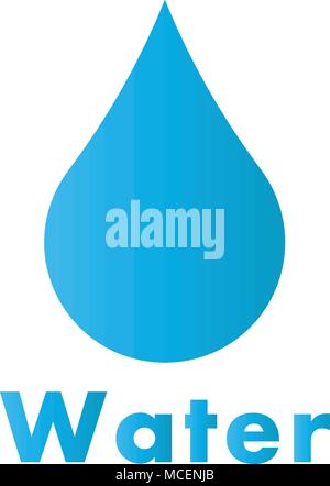 Tropfen Wasser Vector Logo, Vektor, Abbildung Stock Vektor