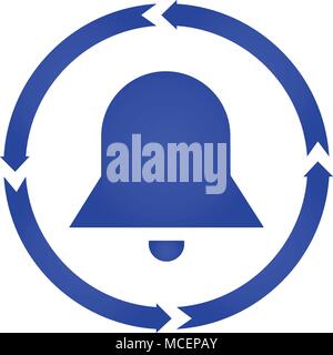 Bell Symbol. Vektor Darstellung. flat Style Stock Vektor