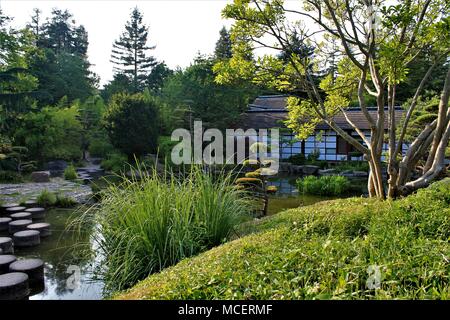 Japanische Garten von Versailles Insel in Nantes, Loire Atlantique, Pays de la Loire, Frankreich Stockfoto