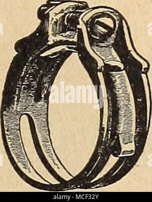 . Sherman Schlauchklemme, 8 cts. ; 75 cts. pro Doz. V Die perfekte S^x Clinchen Schlauch Mender J 4-Zoll Schlauch, 12 cts.; dtz., 1,25 $. Stockfoto