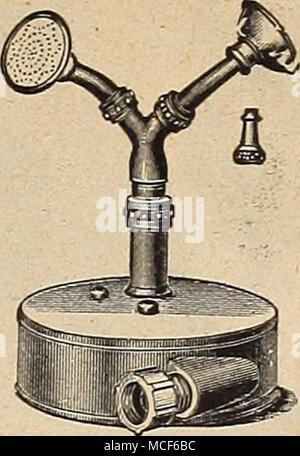 . Neue Kometen Rasen Sprinkler. Eine Turbine lawn Sprinkler, besonders für große Rasenflächen unterzeichnet. Messing. . 5,00 $ - twii xJiLbl Kalifornien Lawn Sprinkler. Dies ist einer der beliebtesten und Zierpflanzen Rasensprenger seiner Art, und verteilt das Wasser über eine große Fläche. Auf dem Stand 12 cm hoch 1,50 $" "Nickel top; 12 cm hoch... 1,75 Stockfoto