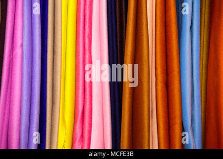 Bunte Gewebeprobe Stockfoto