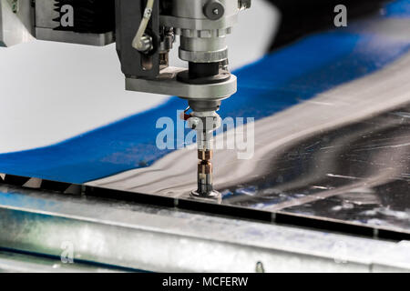 Laser-Ausschnitt-Maschine Stockfoto