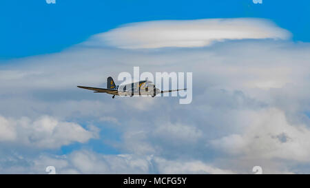 Flugzeug WWII Douglas C-53 Skytrooper Flugzeuge Stockfoto