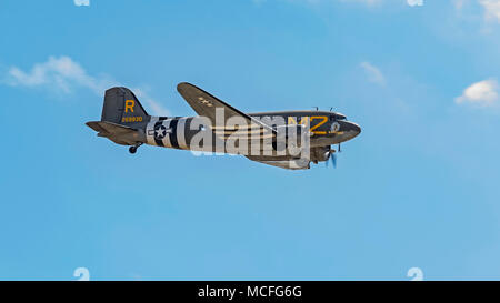 Flugzeug WWII Douglas C-53 Skytrooper Flugzeuge Stockfoto