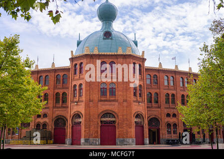 Campo Pequeno vorne Außenansicht in Lissabon Portugal Stockfoto