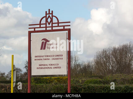 Die Imperial Marken Zigarettenfabrik in Nottingham, Großbritannien Stockfoto