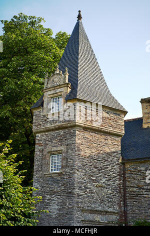 Rochefort-en-Terre ist eine französische Gemeinde im Département Morbihan in der Bretagne im Nordwesten Frankreichs. Stockfoto