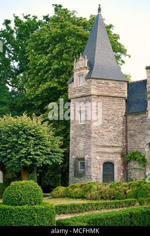 Rochefort-en-Terre ist eine französische Gemeinde im Département Morbihan in der Bretagne im Nordwesten Frankreichs. Stockfoto