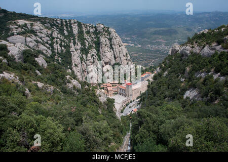 Santa Maria de Montserrat Kloster, Spanien Stockfoto