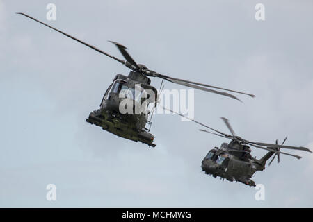 Die Commando Hubschrauber tritt Merlin HC Mk 3/3 A und 3i Stockfoto