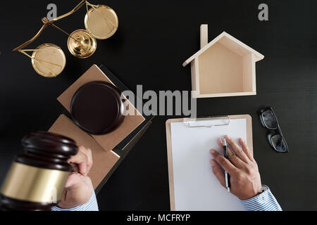 Schutz Verordnung home Versicherung, Recht und Gerechtigkeit Stockfoto