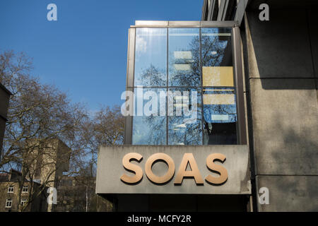 Der Schule für Orientalische und Afrikanische Studien (Soas) der Universität London, Großbritannien Stockfoto