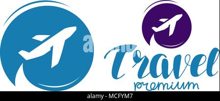 Reisen Logo oder Label. Reise, Tour, Reise symbol Vektor Stock Vektor