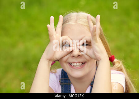 Blonde Funny Girl Stockfoto