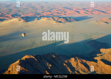 Ballonfahrten über Namibia Stockfoto