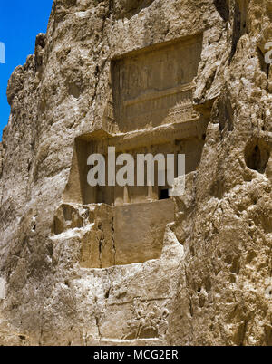 Ich Artaxerxes von Persien aus 466-426 BC. Grab des Artaxerxes I bei Naqsh-e Rustam, der Iran. Achämenidischen Reiches. Stockfoto