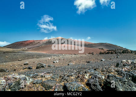 Lanzarote Feuerberge im Timanfaya Nationalpark Stockfoto