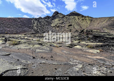 Lanzarote - White Kessel Berg Stockfoto