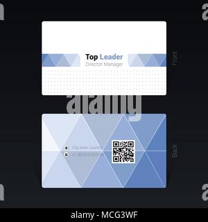 Business Card geometrischen Design Konzept, Vektor, Abbildung Stock Vektor