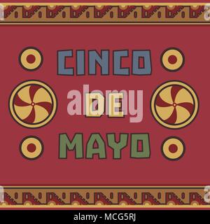 Mexikanische Fiesta Urlaub Cinco de Mayo Stock Vektor