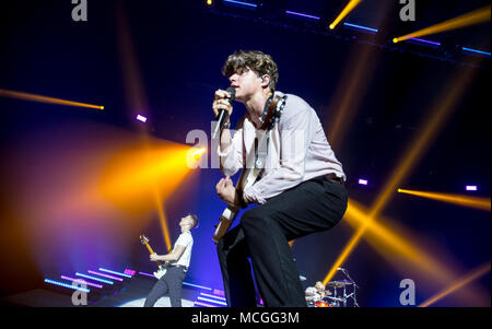 Bournemouth, Großbritannien, 16. April 2018. Die Vamps an der Bournemouth International Centre. Credit: Charlie Raven/Alamy leben Nachrichten Stockfoto