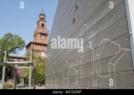 Mailand, Italien. 16 Apr, 2018. Mailand ersten Tag des Fuori Salone 2018 im Bild: Credit: Unabhängige Fotoagentur/Alamy leben Nachrichten Stockfoto