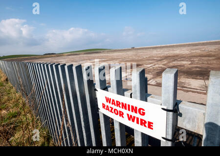 Der Standort der ehemaligen Cockenzie power station in East Lothian, Schottland. Stockfoto